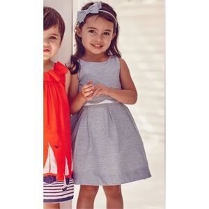 Janie and Jack Striped Nautical Santorini Sunset Dress Size 3-6M Baby Girl